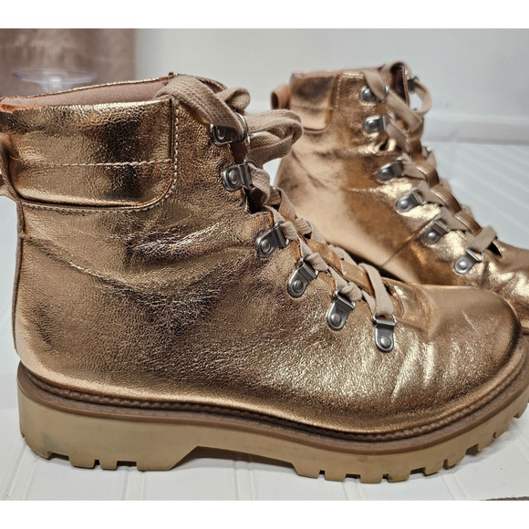 WOMENS Circus by Sam Edelman Rose Gold Kinsley Hiking boots size 9. - Picture 2 of 8